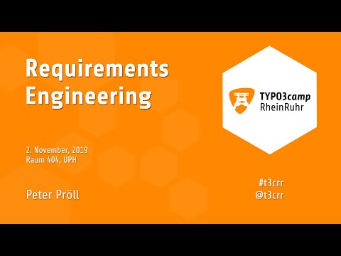 T3CRR 2019 - Requirement Engeneering - Peter Pröll