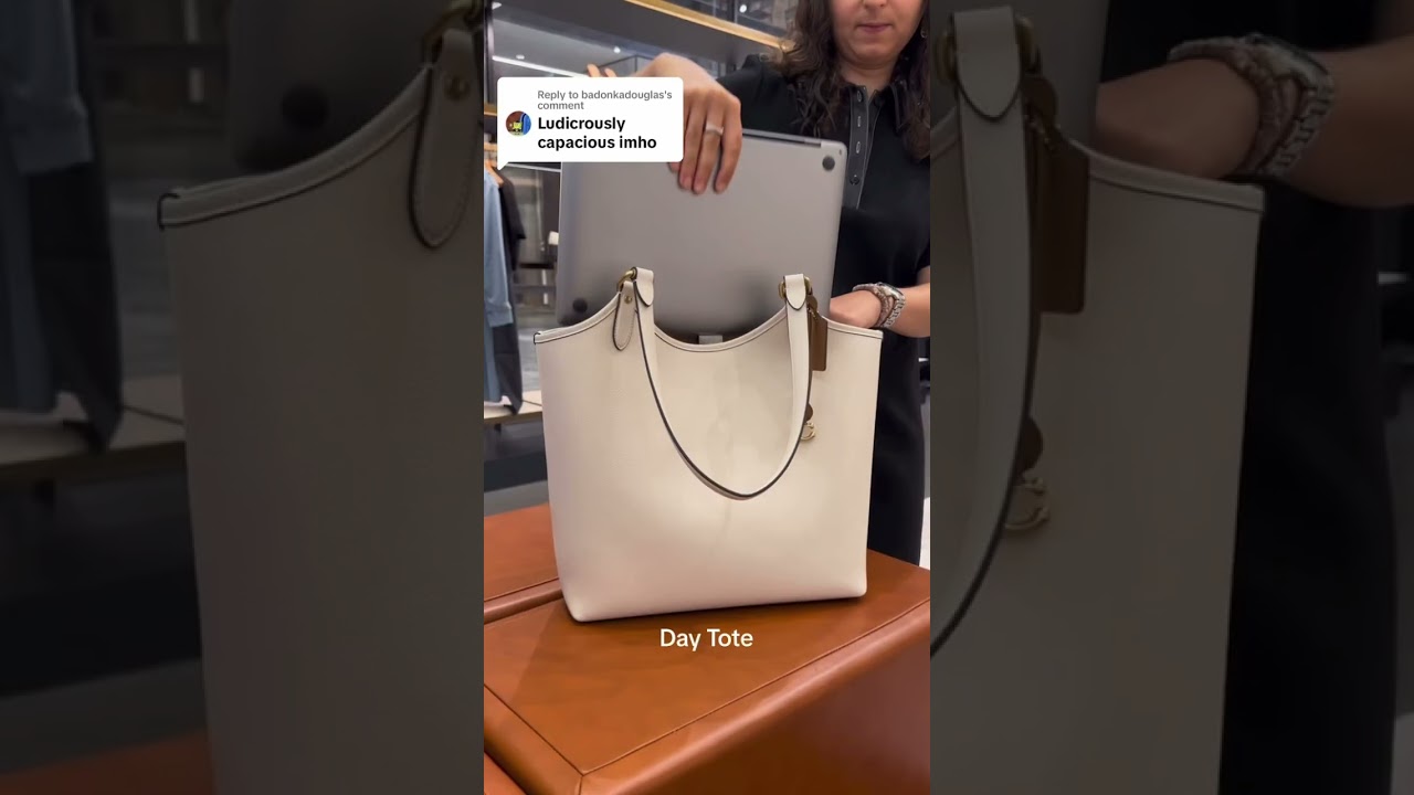 This one’s for the girls who take their laptop on the go ✨💻 #CoachNY #WorkBags