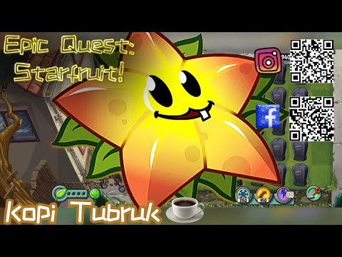 Plants vs Zombies 2 EPIC QUEST PREMIUM SEEDS - STARFRUIT PVZ2 Epic Quest Best Strategy ☕️
