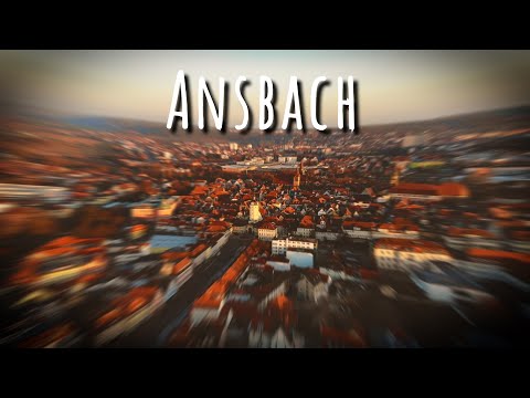 Ansbach Germany von oben 4K