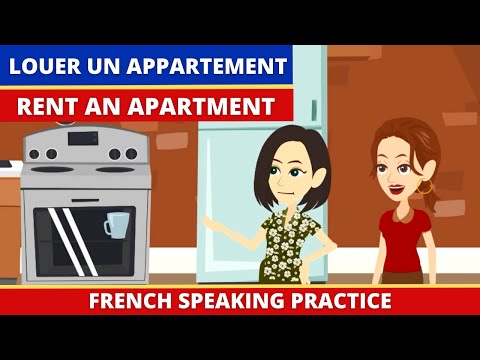 Dialogue pour Louer un Appartement - French conversation practice - French Cartoon to learn french