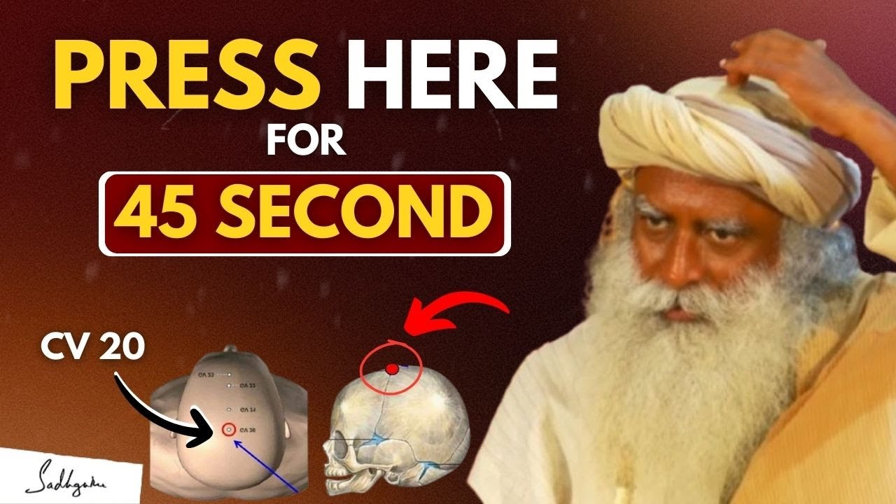 😮MINDBLOWING!! This POINT on Your HEAD | Press Here For 45 Seconds | Cosmos | Universe | Sadhguru