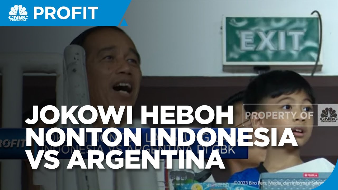 Jokowi Nonton Langsung Indonesia vs Argentina