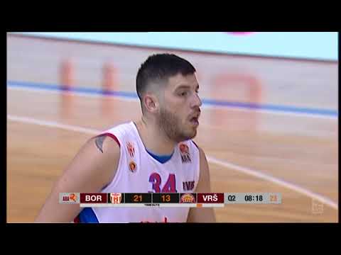 Nemanja Todorović rises for the rejection (Borac - Vršac, 23.1.2018)