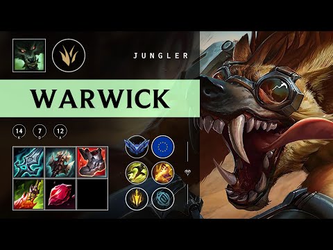 Warwick Jungle vs Qiyana - EUW Diamond Patch 25.22