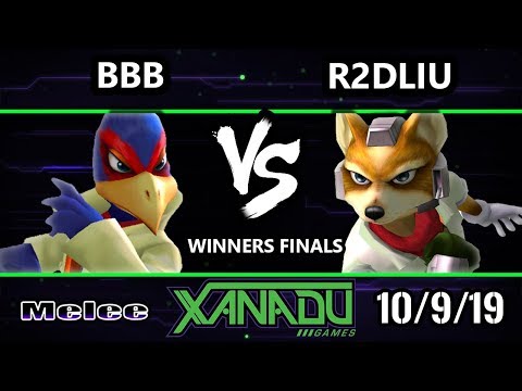 S@X 323 SSBM - R2DLiu (Fox) Vs. BBB (Falco) Smash Melee Winners Finals