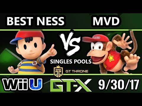 GTX 2017 Smash 4 - Best Ness (Ness) vs PG | MVD (Diddy Kong) - Wii U Pools