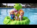 New Friend Elsa Anna Water Slide Pool Swim Barbie Splash Sand Play