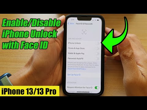 iPhone 13/13 Pro: How to Enable/Disable iPhone Unlock with Face ID