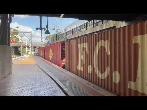 Freight Train Goods Train with two Pacific National Locomotives
