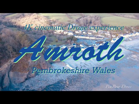 Amroth Pembrokeshire Wales 4K cinematic Drone footage