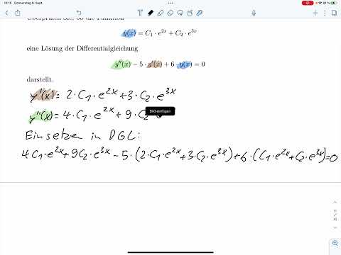 A10 – Überprüfung ob y(x) Lösung der DGL (Klausur SoSe 2022)