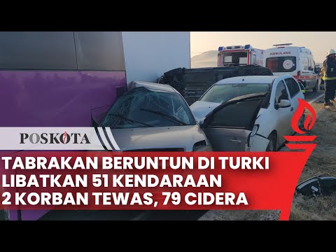 Kecelakaan Beruntun Terjadi Sepanjang 1 Km Libatkan 51 Kendaraan di Jalan Tol Van-Erci?, Turki