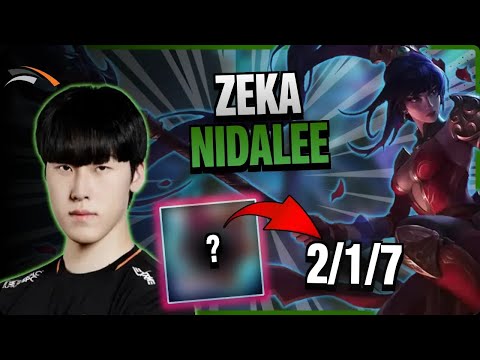 HLE Zeka JUNGLE Nidalee vs Diana | 15.5