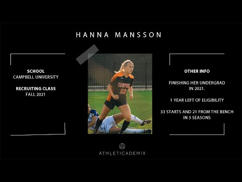 Athleticademix - Hanna Mansson - Fall 2021 - Committed to Florida Tech