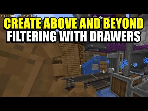 Ep6 Filtering with Drawers - Minecraft Create Above and Beyond Modpack