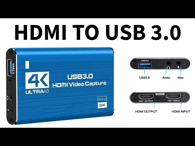 Vídeo relacionado con Guermok Tarjeta de captura de video 4K USB 3.0 con PD 100W, 4K a 60FPS o 2K a 144FPS HDMI a USB-A/C tarjeta de captura para transmisión, funciona con Pad, tablet, MacOS, Switch2/1, laptop, PC, cámara