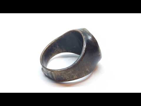 Labradorite brass ring