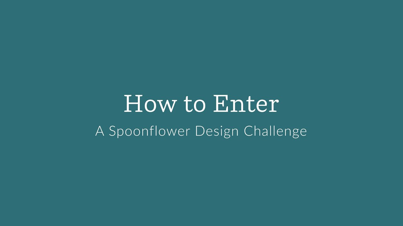 How to Enter a Spoonflower Design Challenge | Spoonflower