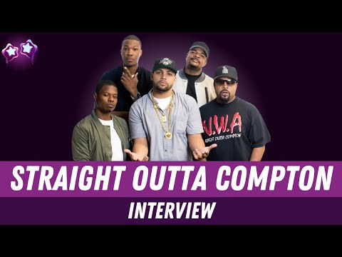 Straight Outta Compton Cast Interview with Ice Cube, O'Shea Jackson, Jason Mitchell, Corey Hawkins