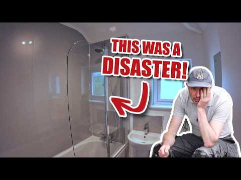 How NOT to fit shower wall panels!