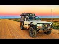 Water In Lake Eyre Chopped 80 Series Touring Outback South Australia Livin 4x4