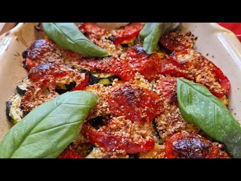 GRATIN DE TOMATES ET COURGETTES  🍅