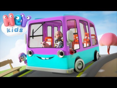 Koła Autobusu Krecą Się - Piosenki dla dzieci po polsku | HeyKids