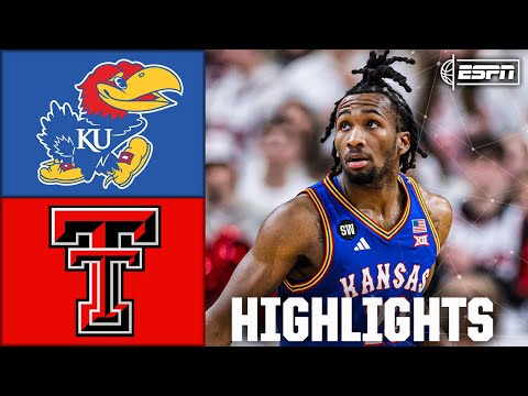 Kansas Jayhawks vs. Texas Tech Red Raiders | Full Game Highlights | ESPN College Basketball