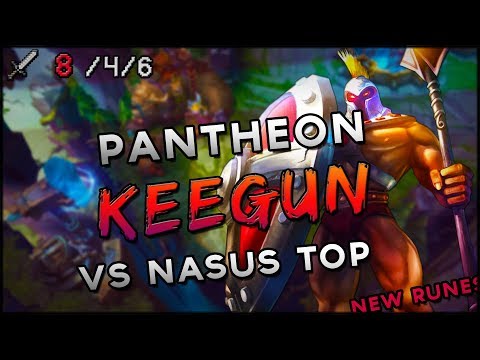 S8 NEW RUNES| Keegun Pantheon vs Nasus TOP | Ranked League VOD
