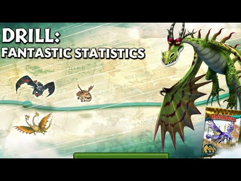 DRILL: FANTASTIC STATISTICS Full Gameplay - New Gauntlet Event - Dragons: Rise of Berk