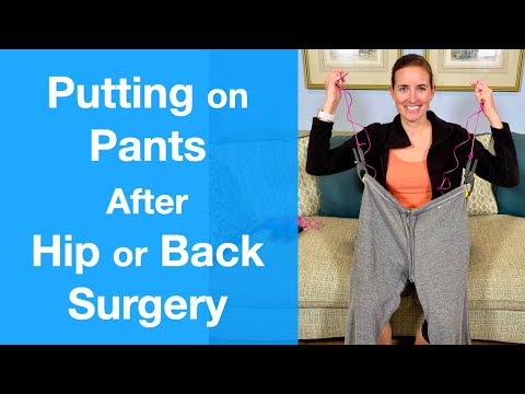 YouTube video about: How to put on pants after back surgery?