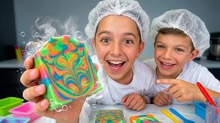 Soap Making Fun 🧼 Soap Factory Tour 🫧 Educational Videos for Kids