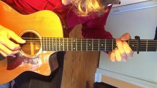 Go Down Easy, Dan Fogelberg, up close acoustic guitar