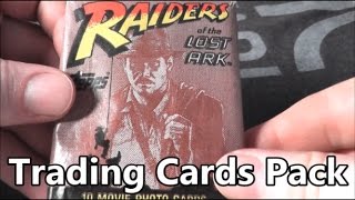 Raiders of the Lost Ark Trading Cards Pack Review - The No Swear Gamer