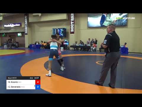2018 Marine Corps US Open/UWW Junior Greco Roman 55 Quarters - Brady Koontz (OSC-) Vs. Cevion Seve