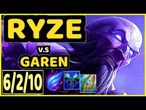 EVROT (RYZE) vs GAREN - 6/2/10 KDA MID CHALLENGER GAMEPLAY - BR