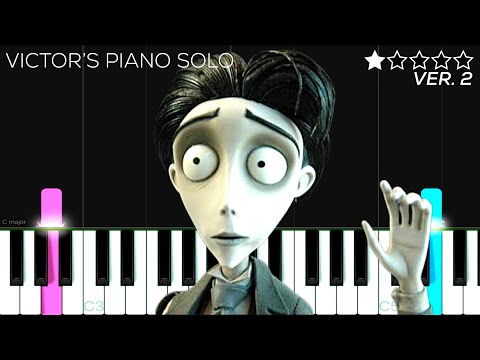 Corpse Bride - Victor's Piano Solo | EASY Piano Tutorial