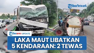 Kronologi Kecelakaan Beruntun di Tol Gayamsaria Menewaskan 2 Orang, Trailer Muatan Seng Rem Blong
