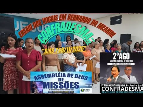 ensaio dos vocais no Bernardo do Mearim