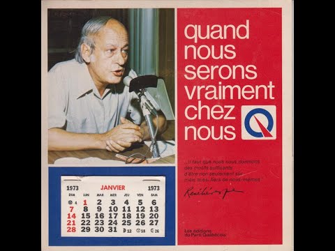 *Curiosité* René Lévesque Vous Parle / Pauline Julien   Quand Nous Serons Vraiment Chez Nous
