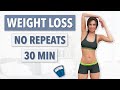30 MIN WEIGHT LOSS FULL BODY WORKOUT NO REPEATS