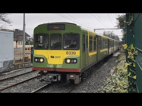 Irish Rail 8300 and 8520 Class Dart Trains - Merrion Gates Crossing, Dublin
