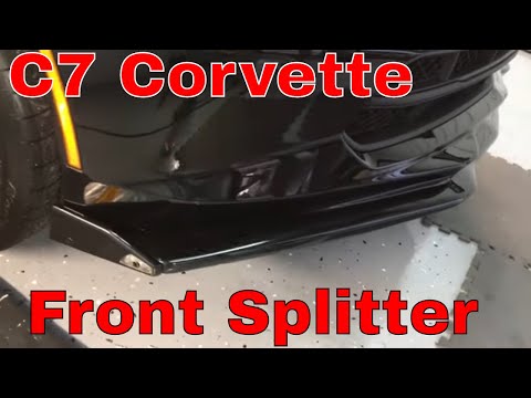 C 7 Corvette Stingray Front Splitter (Aero Kit) Installation!
