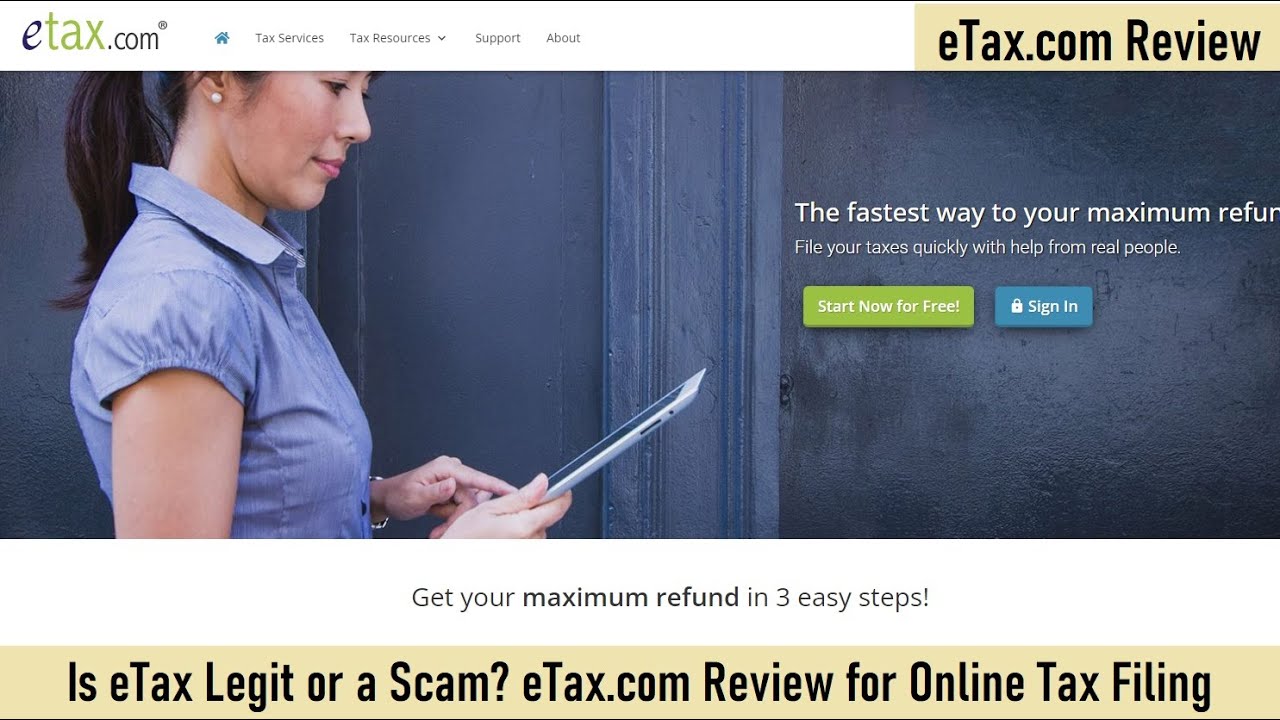 Is eTax Legit or a Scam? eTax.com Review for Online Tax Filing