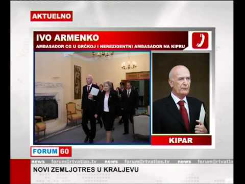 Ivo Armenko, Ambassador of Montenegro to Cyprus, Atlas TV