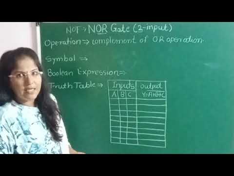 NOR gate |2-input and multiple input NOR gate|Universal gate