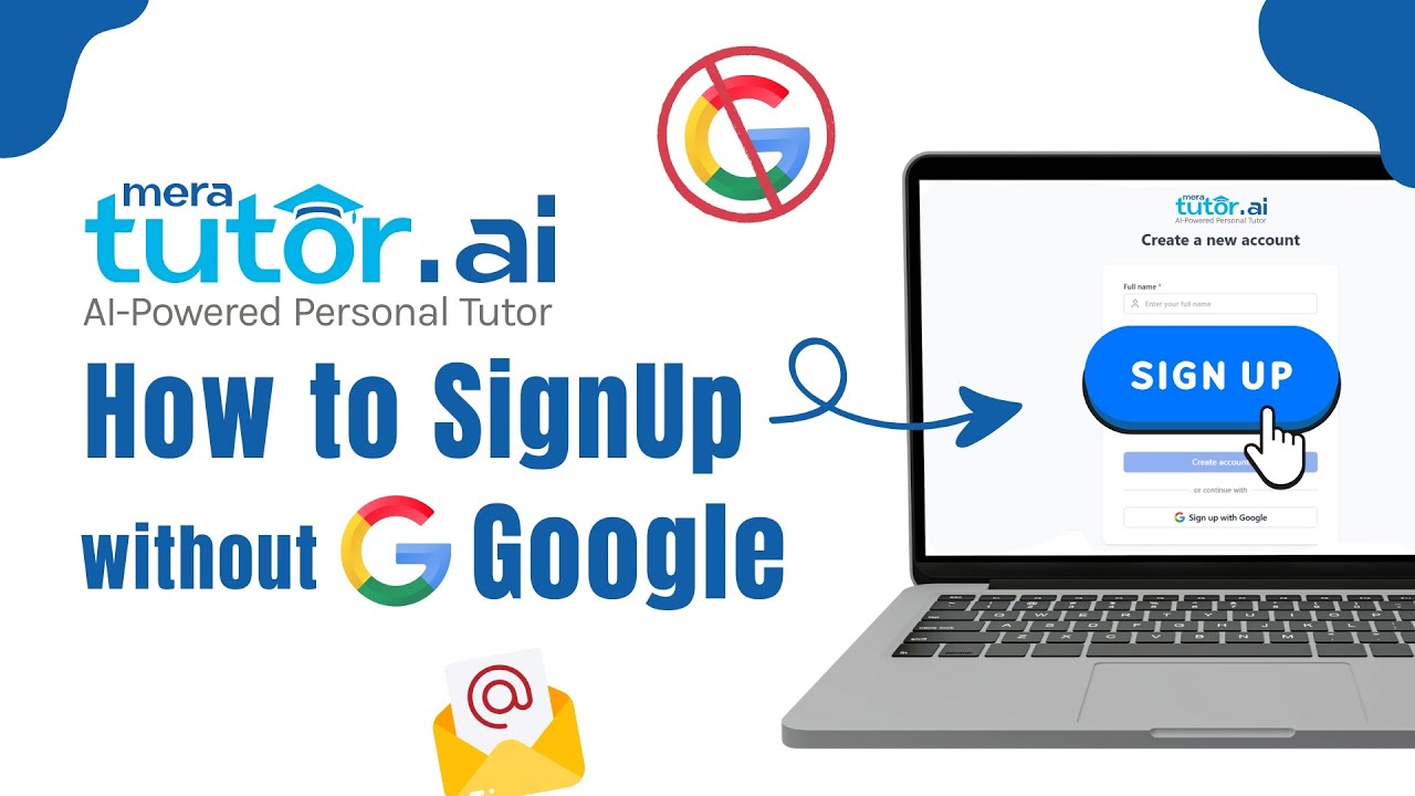 04. How to Sign Up on MeraTutor.AI Without a Google Account