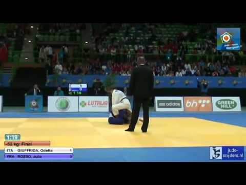 Judo 2013 European Championships Juniors Sarajevo: Giuffrida (ITA) - Rosso (FRA) [-52kg] final