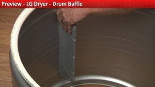 LG Dryer — Unevenly Dried Loads — Drum Baffle Repair